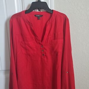 Express Women's Red Blouse